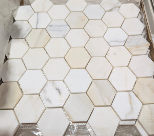Calcatta Gold Hexagon Mosaic
