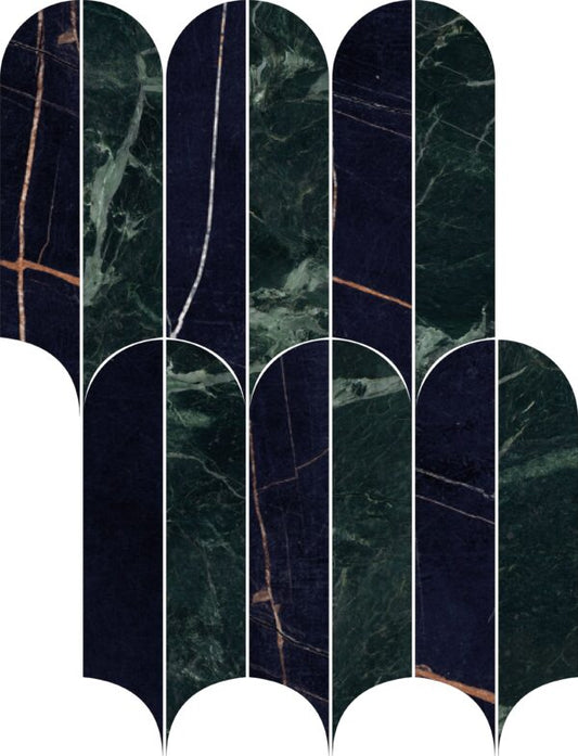 Kobe Verde Quill Mosaic