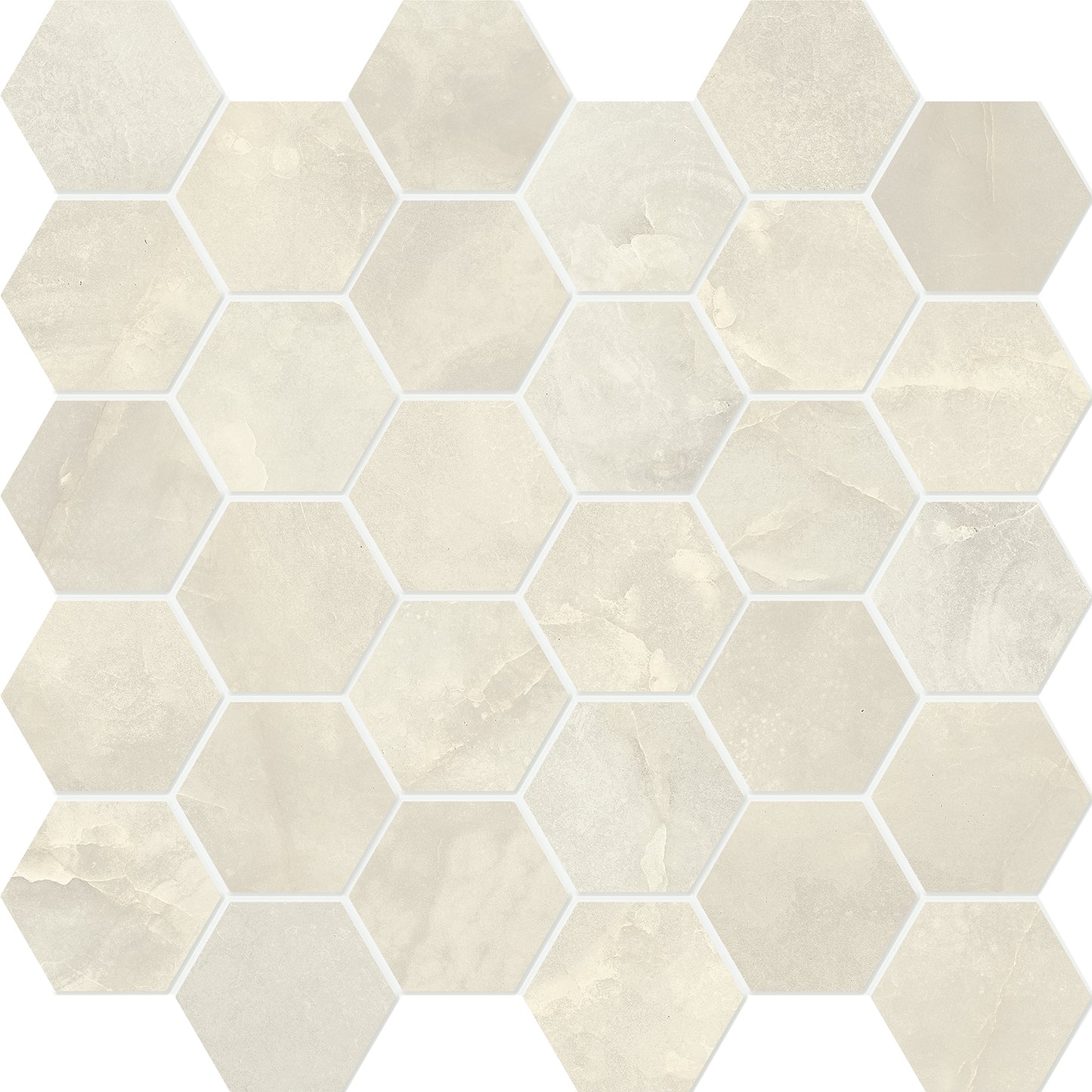 Alabastro Grigio Hexagon Mosaic