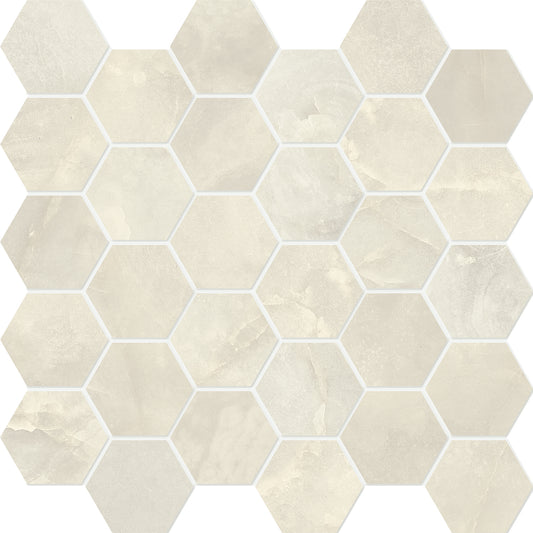 Alabastro Grigio Hexagon Mosaic