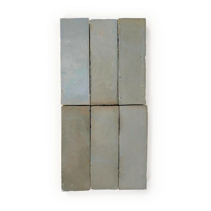 Zellige Classique Gris Perle 2x6 – Brass City Tile Designs