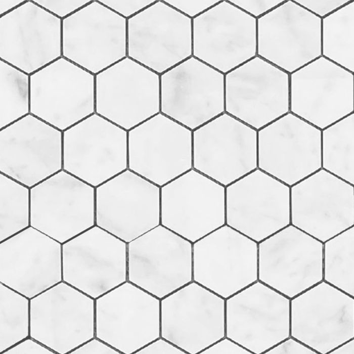 Artistry Carrara Pure Bianco Hexagon Mosaic