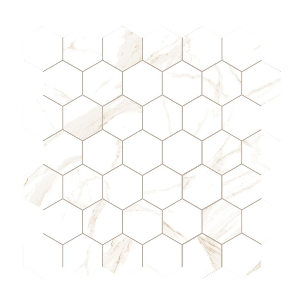 Artistry Statuario Beige Hexagon Mosaic