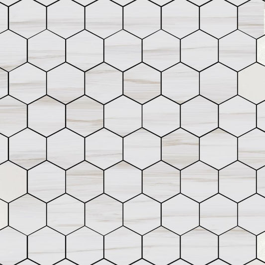 Artistry Venato Bianco Hexagon Mosaic