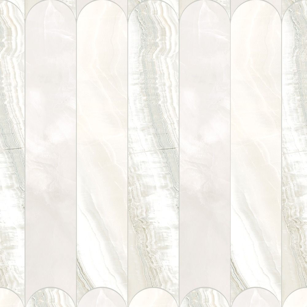Aura Vein Cut Crystal 4X24 Arch Mosaic