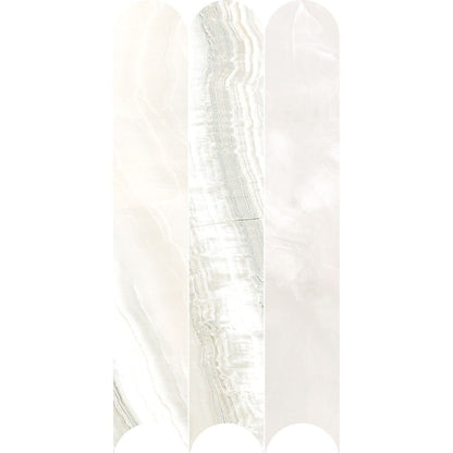 Aura Vein Cut Crystal 4X24 Arch Mosaic