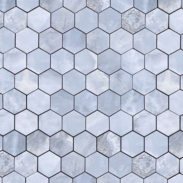 Artistry Gomed Blue Hexagon Mosaic