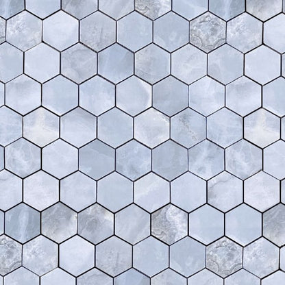 Artistry Gomed Blue Hexagon Mosaic
