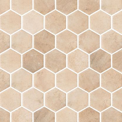 Ember Cinnamon 2in. Hexagon Mosaic