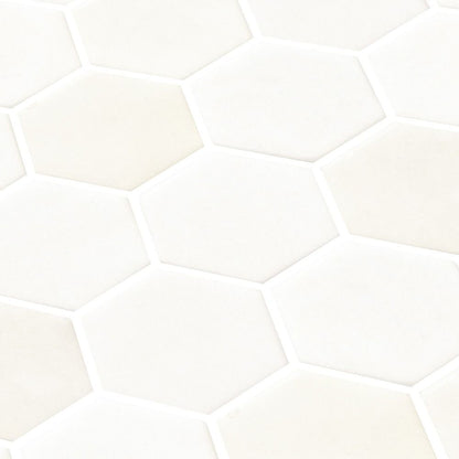 Ember Silica White 2in. Hexagon Mosaic
