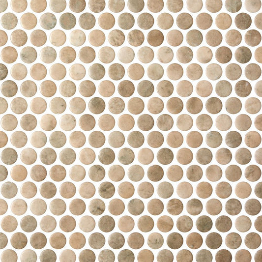 Ember Cinnamon Pennyround Mosaic