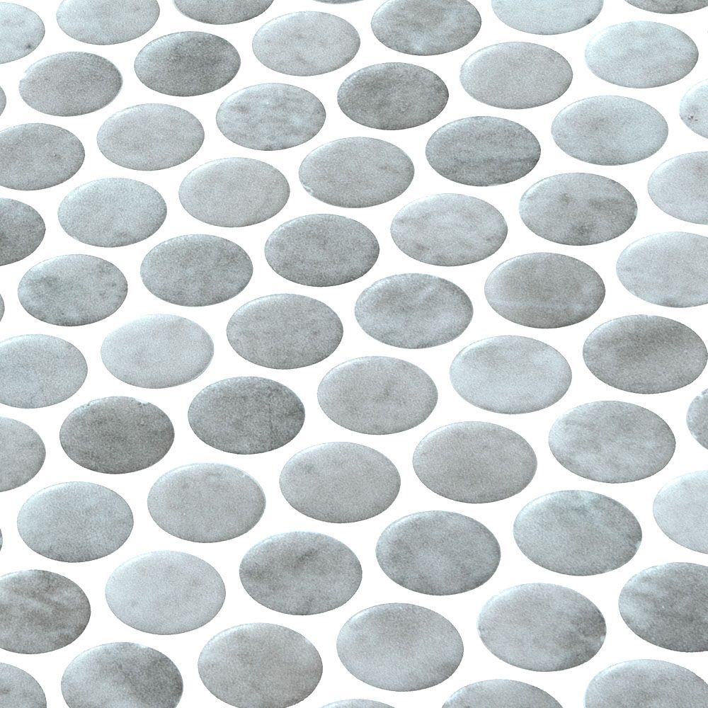 Ember Storm Blue Pennyround Mosaic