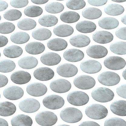 Ember Storm Blue Pennyround Mosaic
