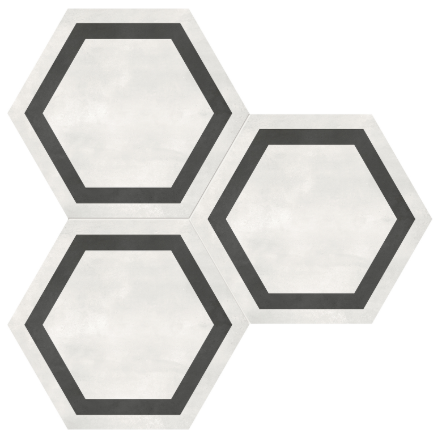 Form Ivory Porcelain Hexagon