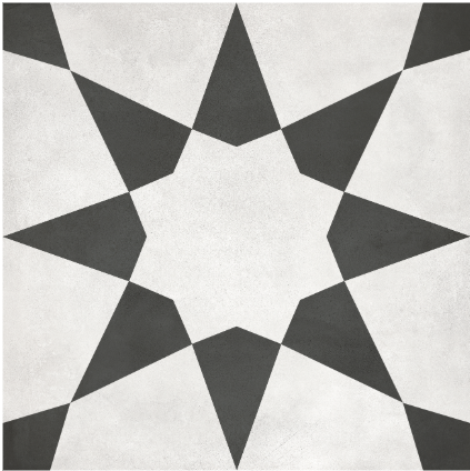 Form Pattern Monochrome Stellar Porcelain