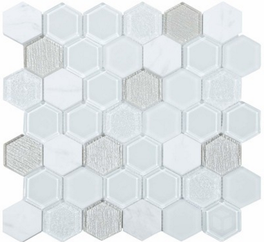 Gramercy Hexagon White