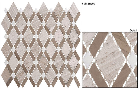 Diamond Wooden White / Athen Gray