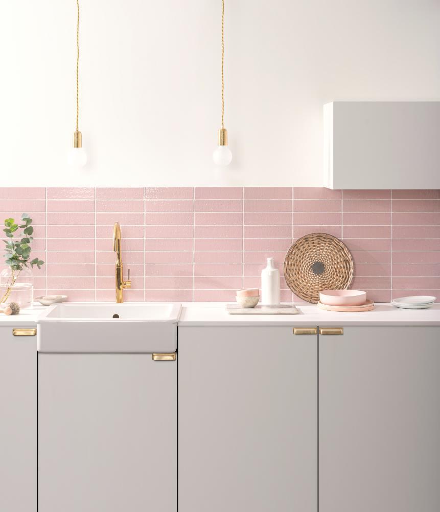 Glazed Brick Elements Blush Textured