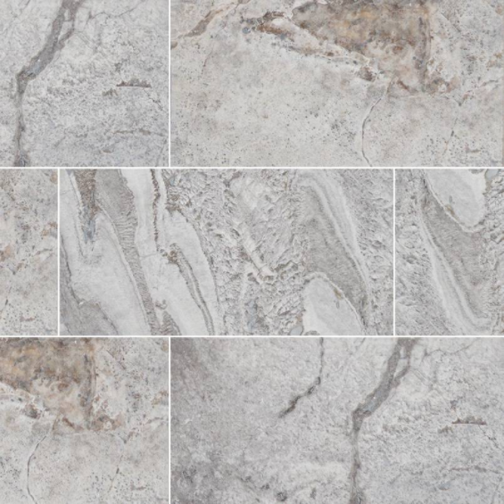 Silver Shadow Travertine Pattern BR 16sqft